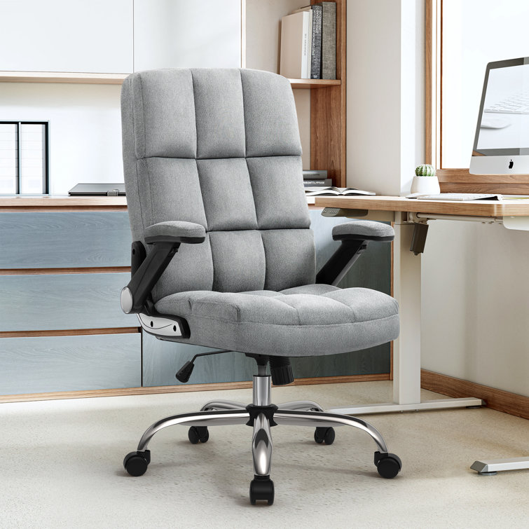 Upholstered ergonomic office chair hot sale